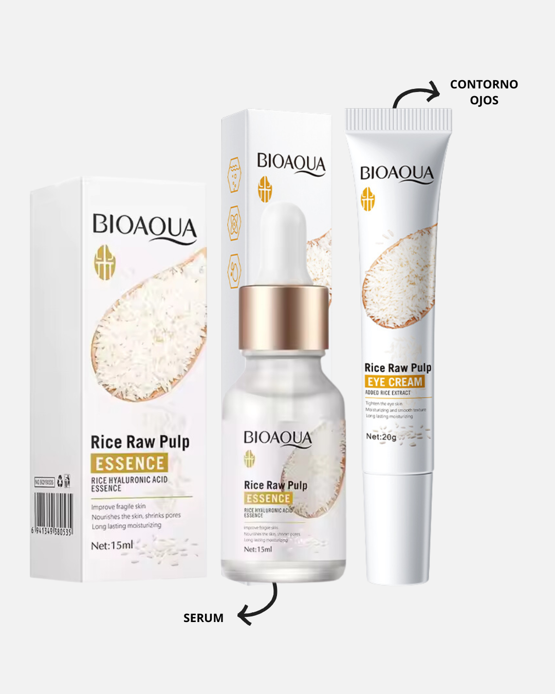 DUO DE ARROZ CONTORNO Y SERUM BIOAQUA