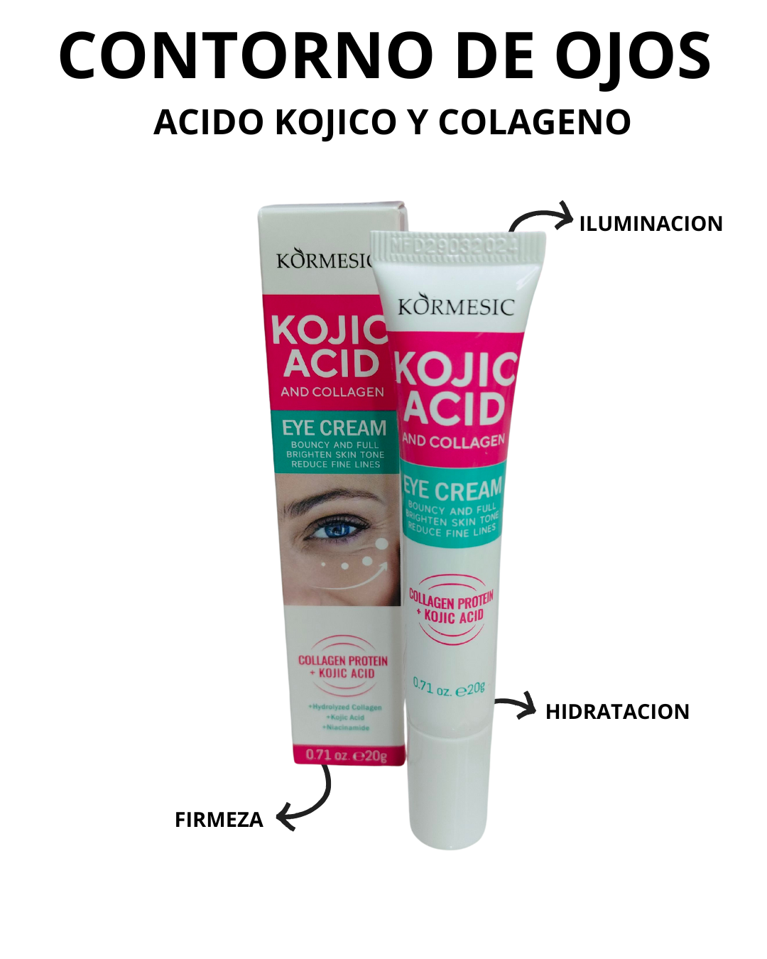 CONTORNO OJOS ACIDO KOJICO Y COLAGENO