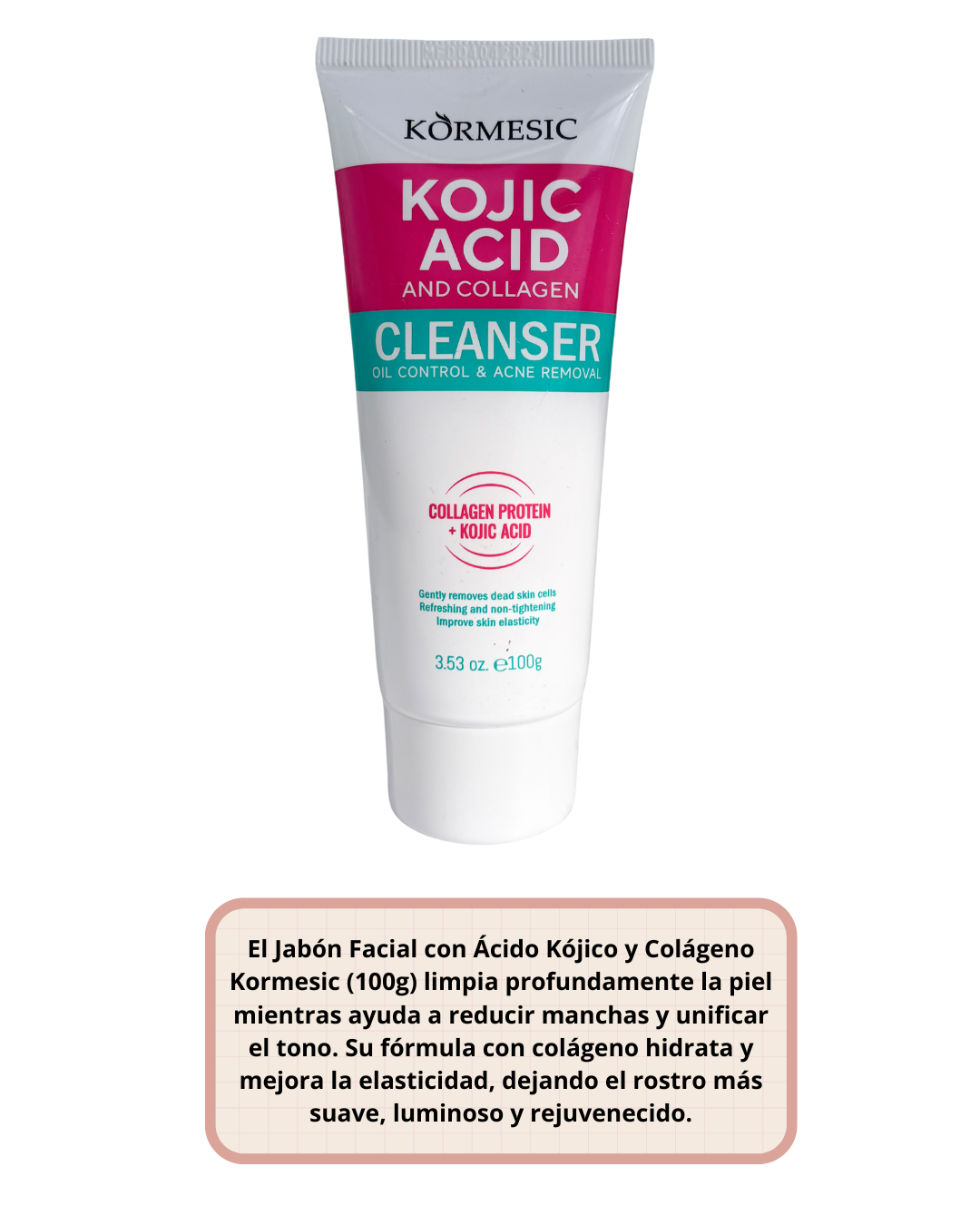 JABON FACIAL CON ACIDO KOJICO Y COLAGENO